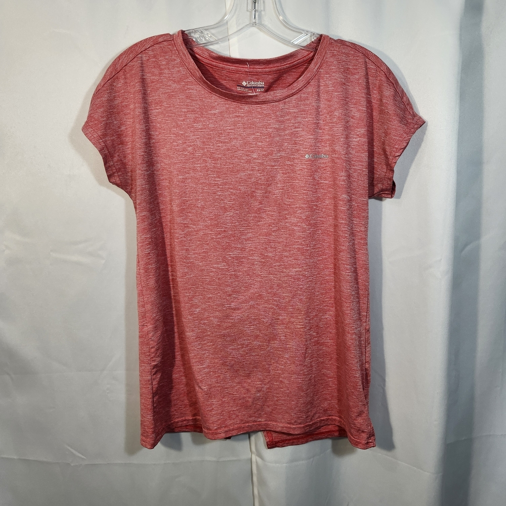 Columbia Women's Heathered Pink Short Sleeve Tee